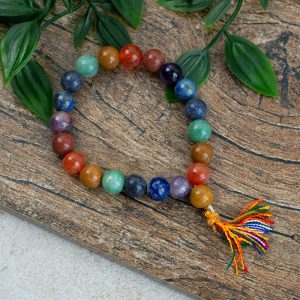 Gemstone Bracelet Chakra 'Power Beads' - 8 mm