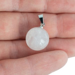 Gemstone Pendant Rose Quartz Sphere