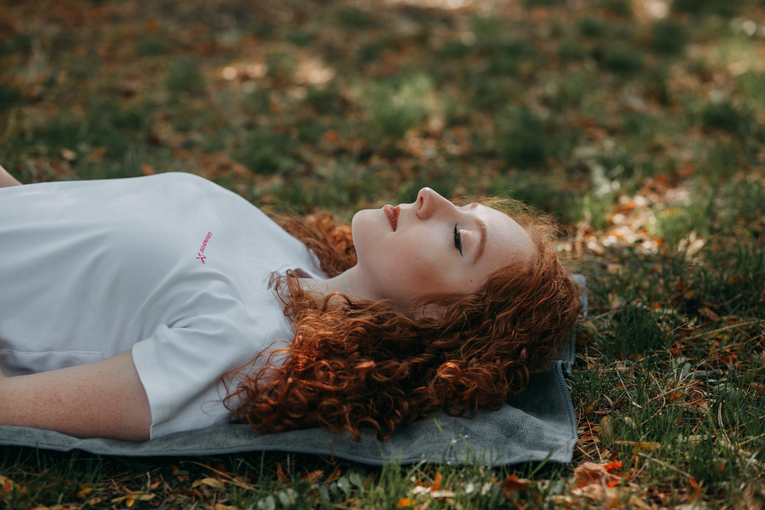 yoga nidra relaxation outdoors yoga mat