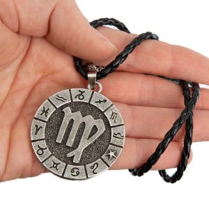 Metal Horoscope Pendant Virgo (40 mm)