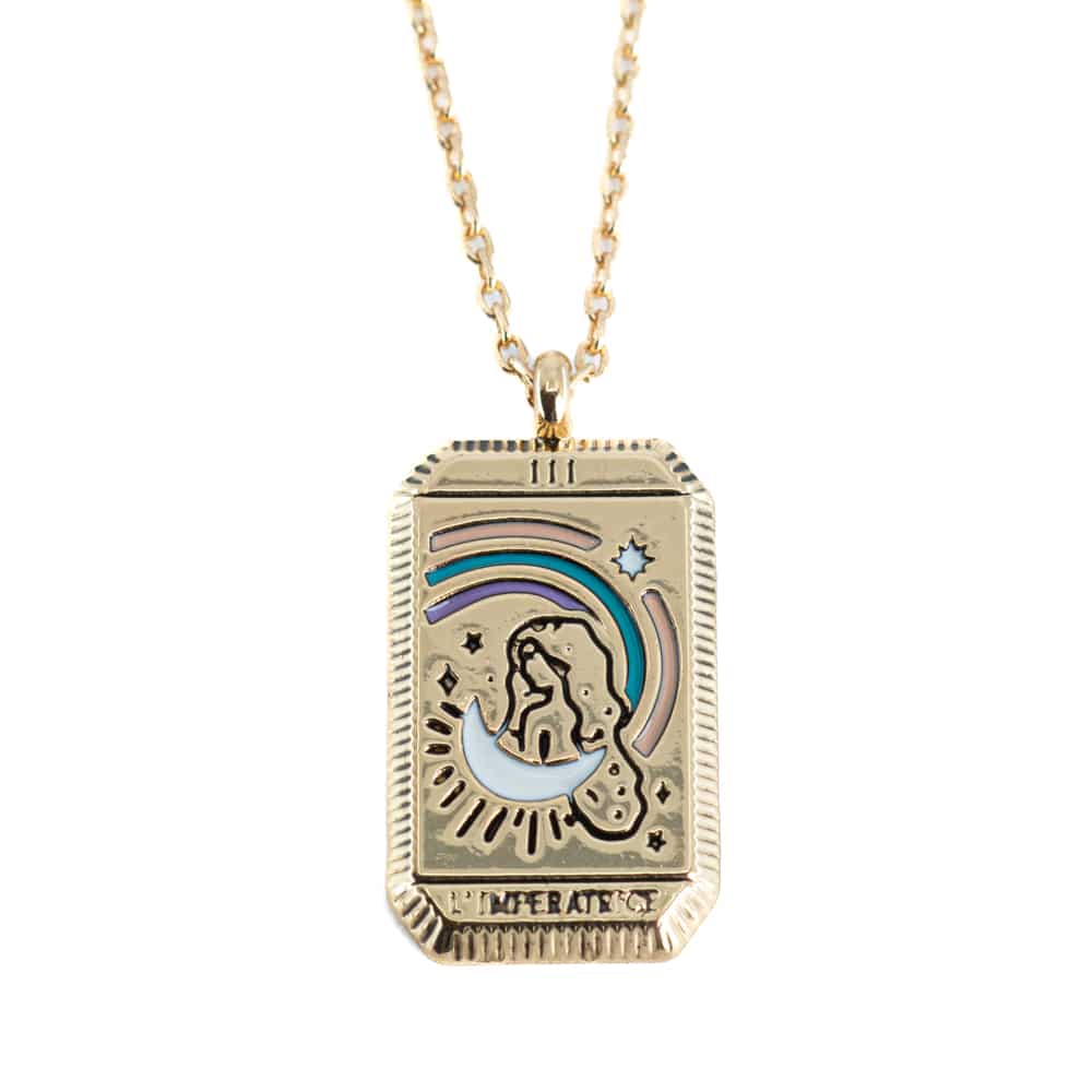 Amulet Tarot 'The Empress' - Brass Gold Colored