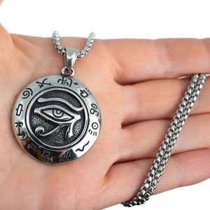 Amulet Silver Colored Eye of Horus (35 mm)