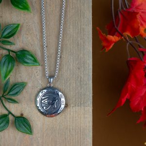 Amulet Silver Colored Eye of Horus (35 mm)