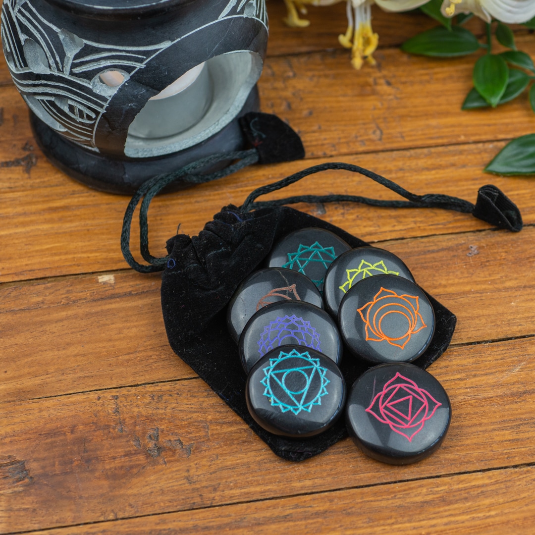 hot stone massage black stone chakra symbols