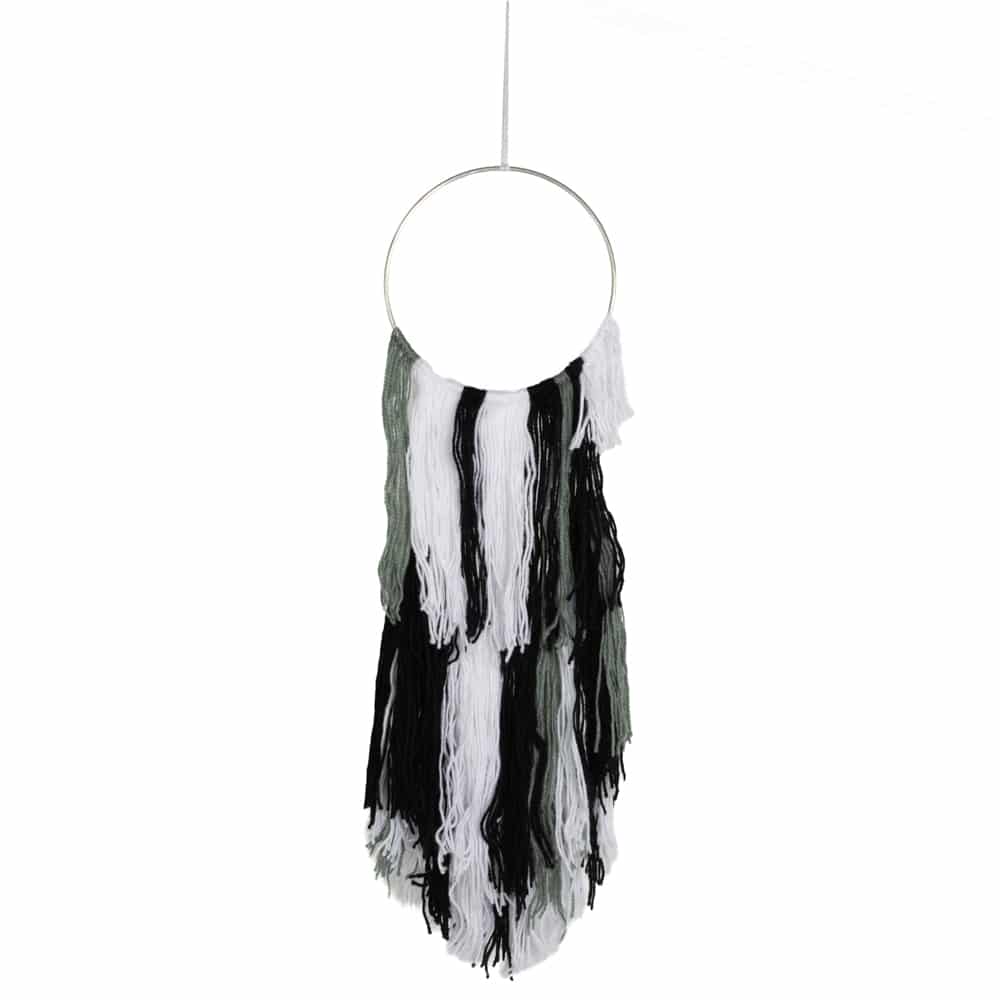 Handmade Macramé Pendant - Arctic Inferno (80 cm)