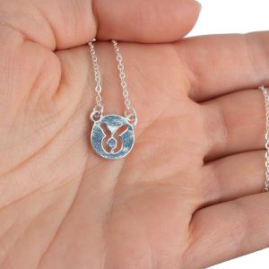 Brass Horoscope Pendant Taurus (12 mm)