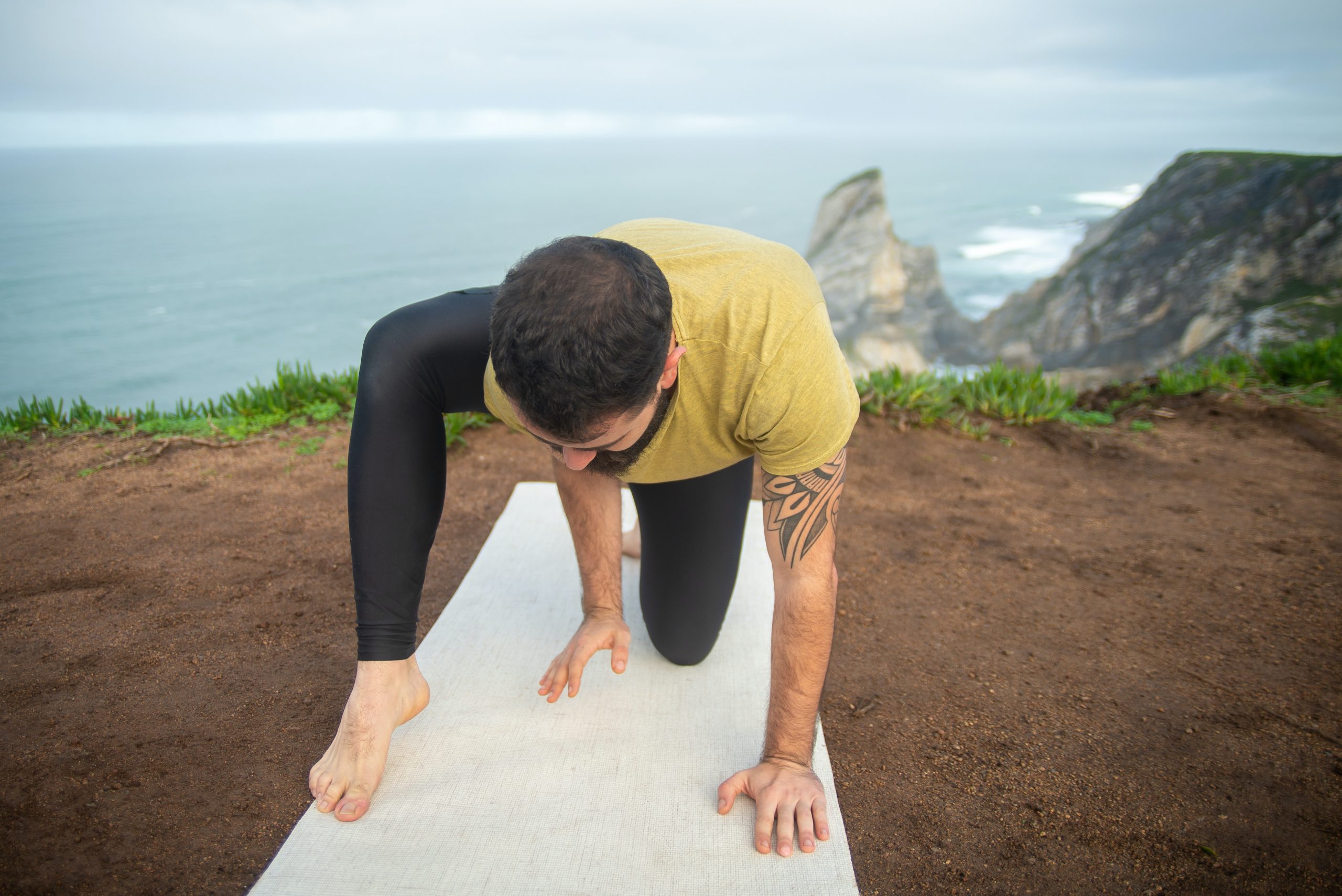 yin yoga dragon lizard pose outdoor yoga
