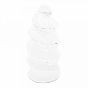 Selenite Tower Spiral 10 cm