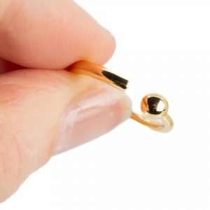 Adjustable Ring Sphere Copper Gold Colored
