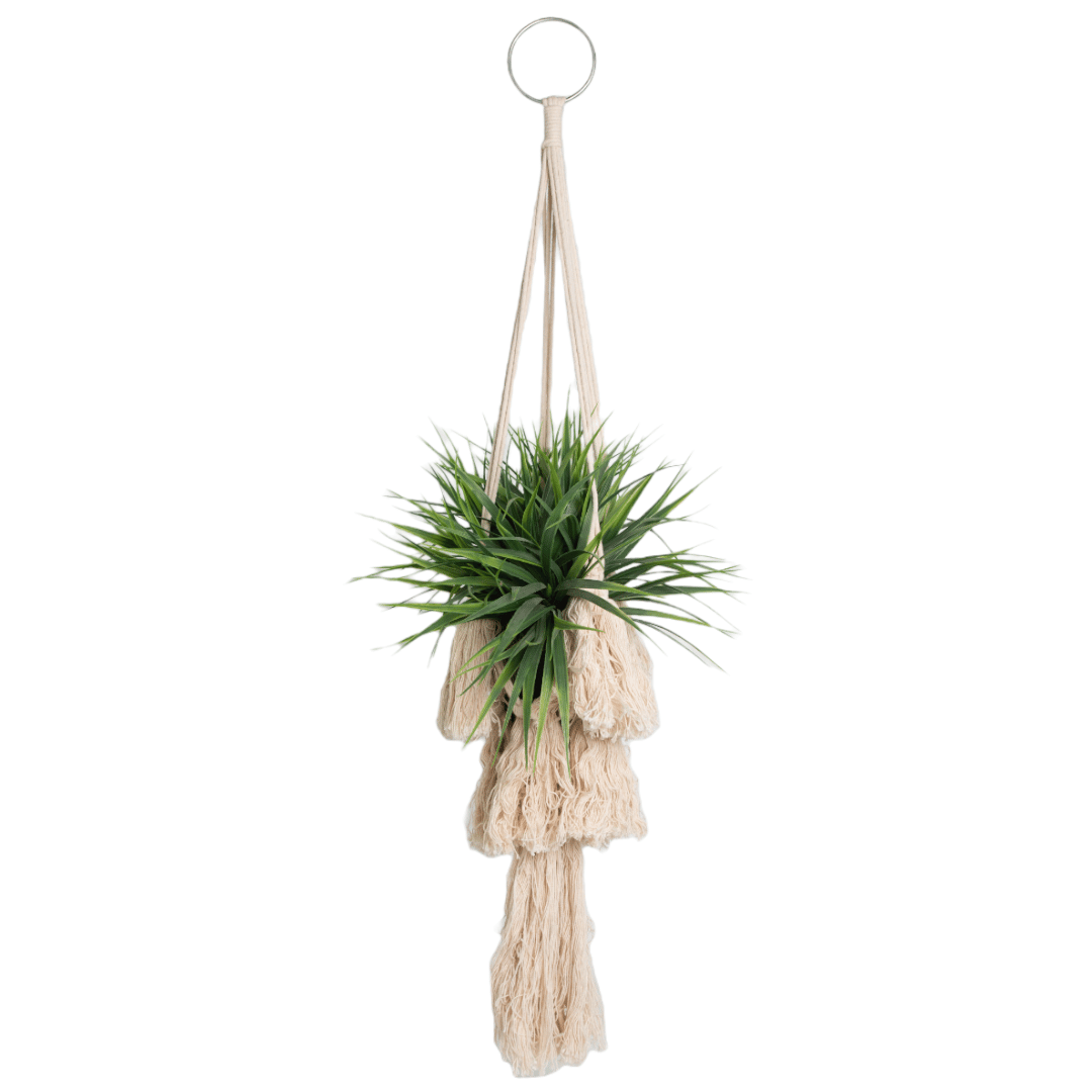 Handmade Macramé Pendant - Jute - Plant Holder (90 cm)