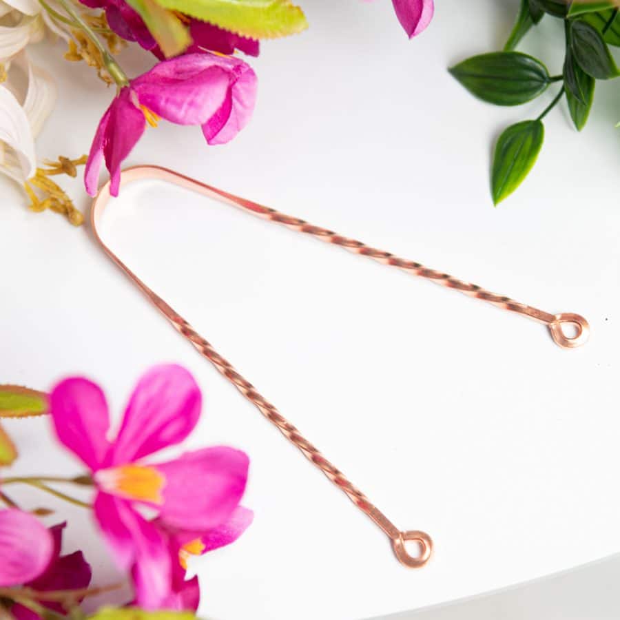 copper tongue scraper