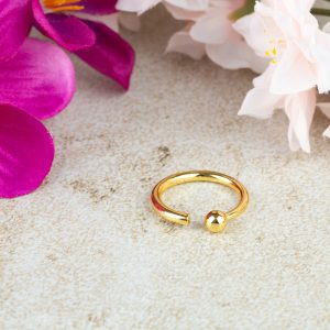 Adjustable Ring Sphere Copper Gold Colored