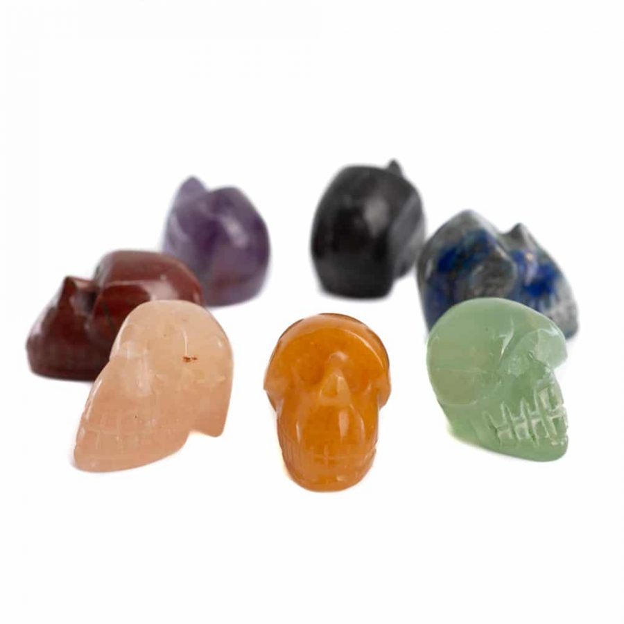 Crystal Skull Chakra Set of 7 - (25mm)