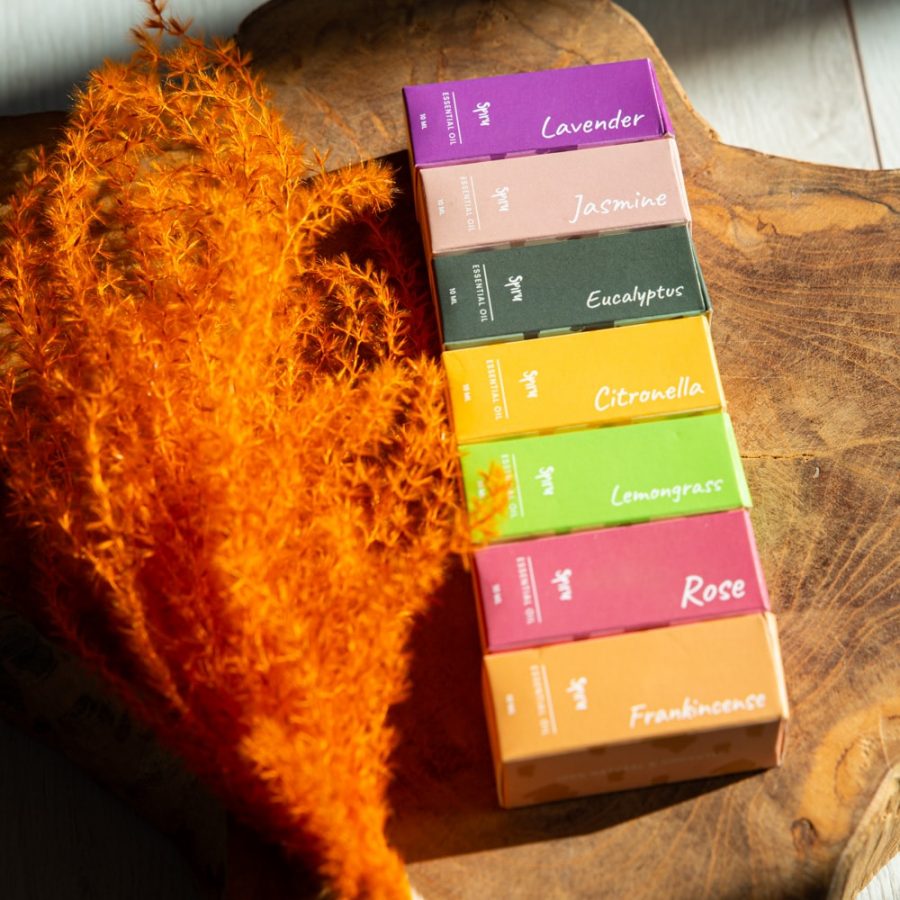 spiru essental oil set lavender jasmine eucalyptus cirtonella lemongrass rose frankinsence