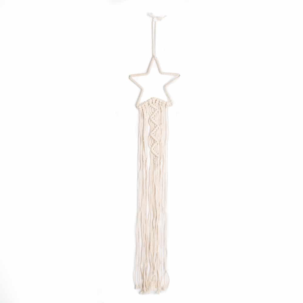 Macramé Star White - 65 cm