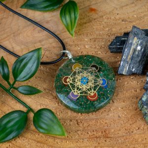 Orgonite Pendant Metatron Chakra Jade
