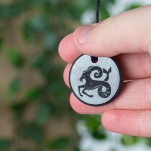 Shungite Horoscope Pendant Capricorn (30 mm)