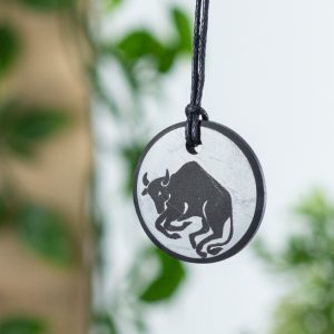 Shungite Horoscope Pendant Taurus (30 mm)