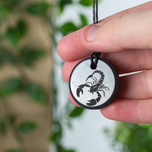 Shungite Horoscope Pendant Scorpio (30 mm)