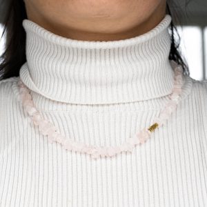 Gemstone Chip Necklace Rose Quartz (45 cm)