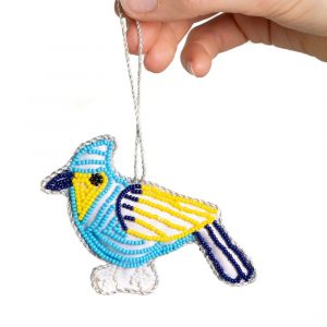Pendant Ornament Traditional Blue Bird (13 cm)