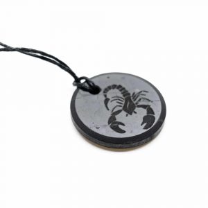 Shungite Horoscope Pendant Scorpio (30 mm)