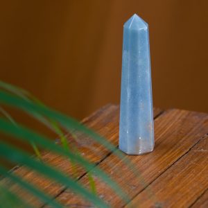 Gemstone Obelisk Point Angelite - 60-90 mm