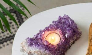Amethyst Candle Holder
