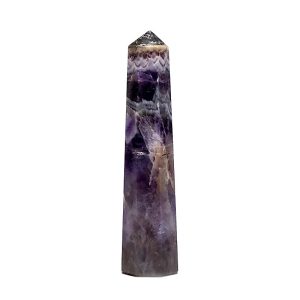 Amethyst Obelisk Gemstone for Spiritual Awareness and Decoration