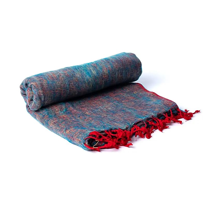 Multicolor Meditation Shawl made of Acrylic from Nepal