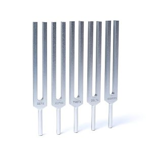 Brain Waves Stem Forks Set of Aluminum from India