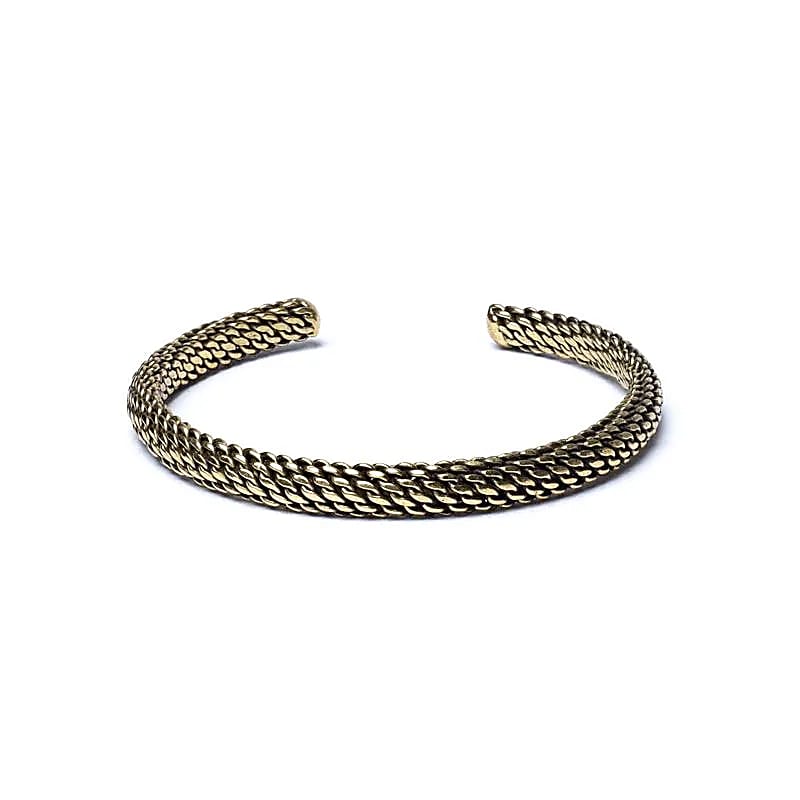 Brass Link Bracelet Gold-colored from India