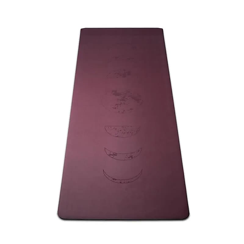 Yogi & Yogini Eggplant Yoga Mat - PU and Natural Rubber