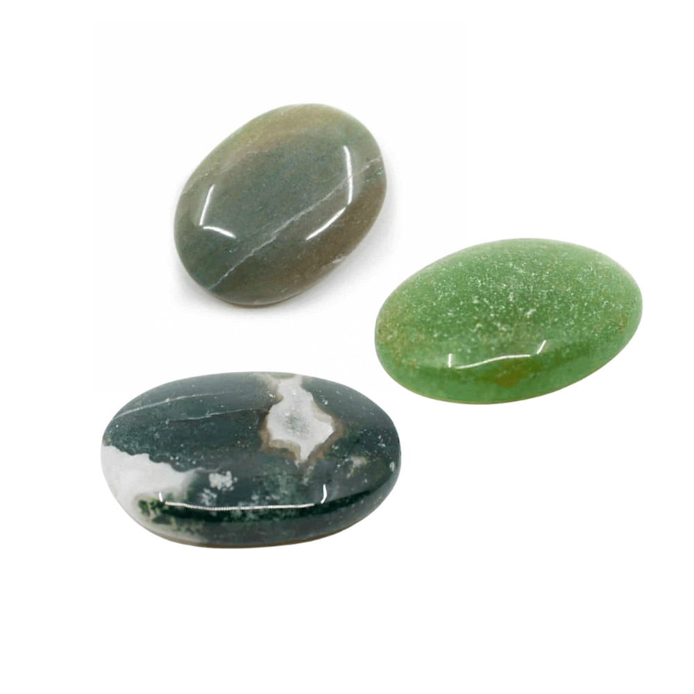 4th Chakra Heart Chakra Polished Gemstones Set - Bundle