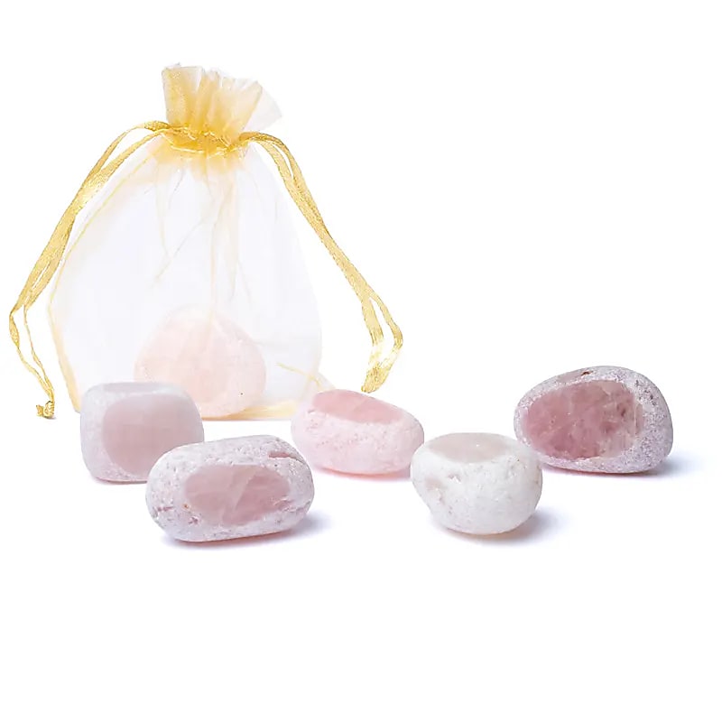 Rose Quartz Emma Egg Gemstone from China, ±25g