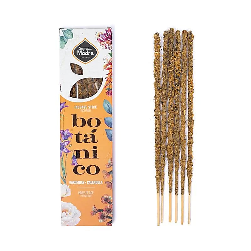 Sacred Mother Botanical Calendula Incense from Argentina, Vegan, 20g