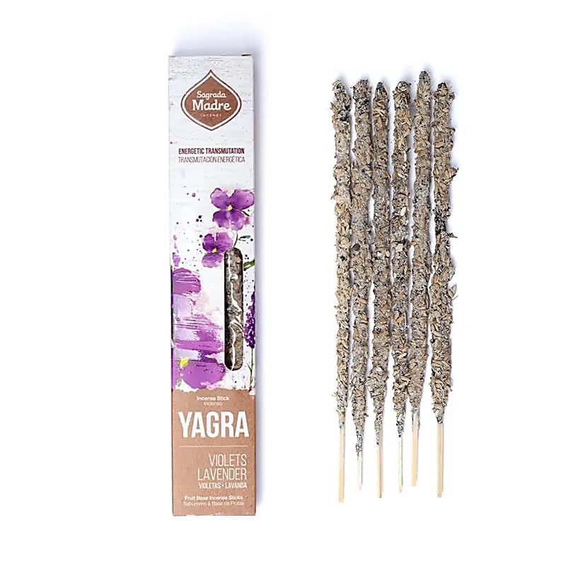 Sacred Mother Yagra Incense Violets & Lavender from Argentina