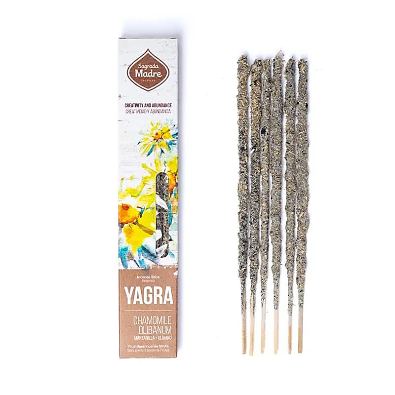 Sacred Mother Yagra Incense with Chamomile & Olibanum from Argentina