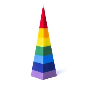 Sustainable Pyramid Candle made of Palm Wax from Indonesia, Unscented