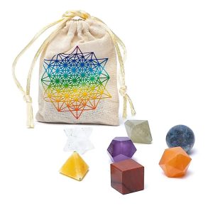 Chakra Sacred Geometry Gemstone Set from India
