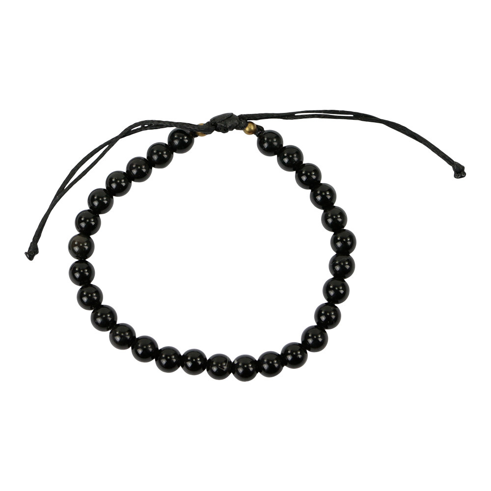 Black Onyx Gemstone Bracelet of Sawahasa Stone