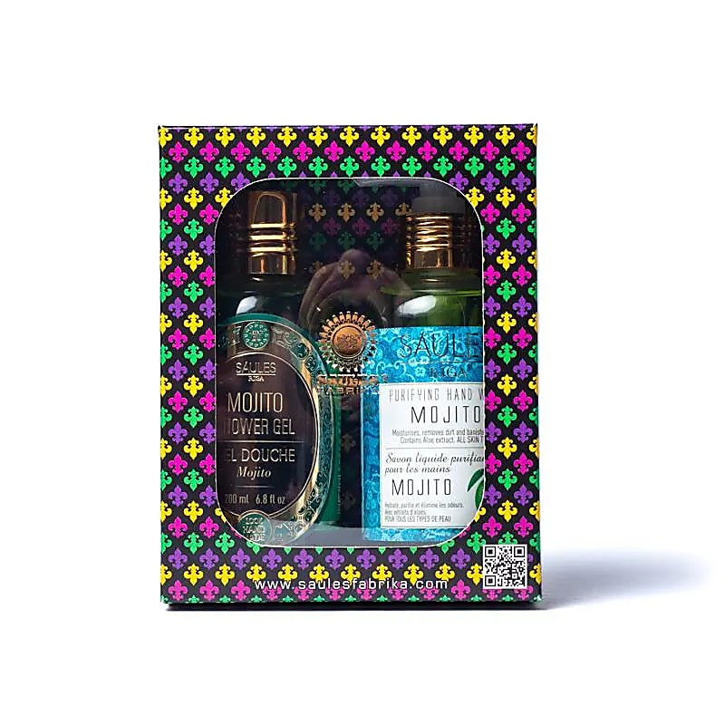 Luxury Mojito Gift Set with Shower Gel and Hand Soap from Latvia