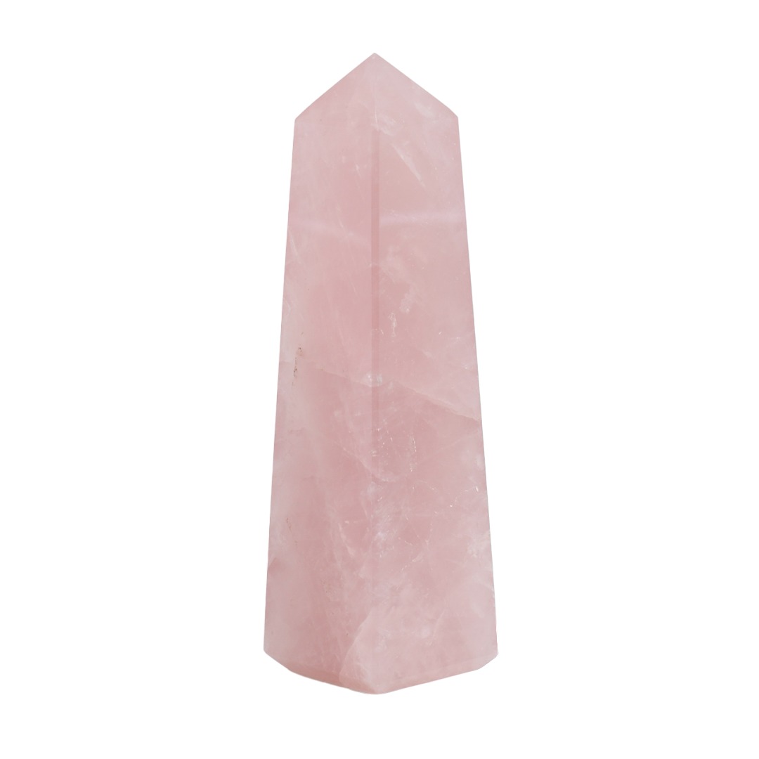 Gemstone Obelisk Point Rose Quartz – 4 Sides (50 - 80 mm)