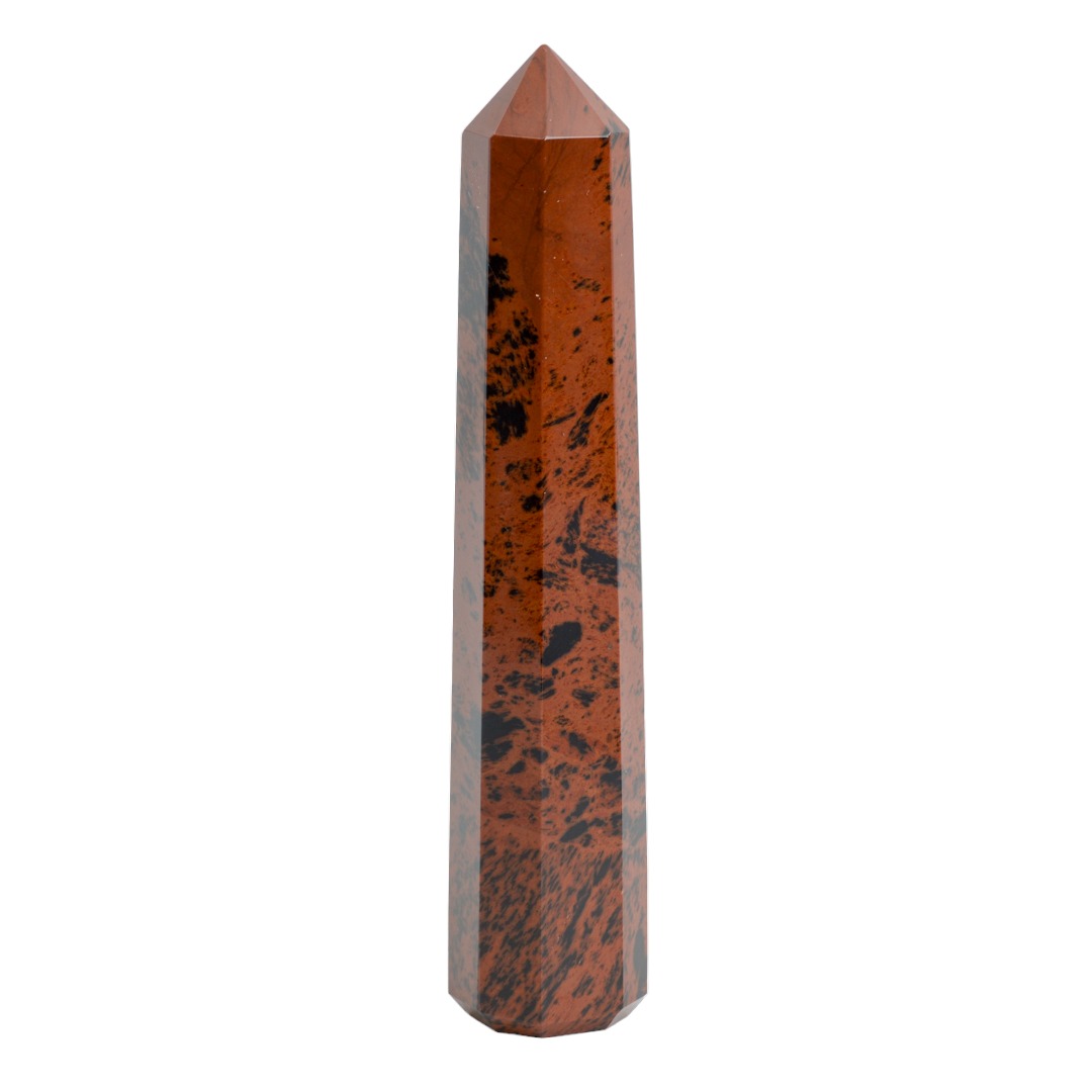 Gemstone Obelisk Point Mahogany Obsidian (110 - 150 mm)