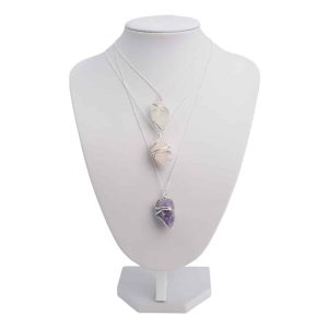 Raw Gemstone Wrap Pendants Golden Triangle - Bundle