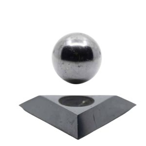Shungite Gemstone Sphere (40 mm) with Shungite Stand - Bundle