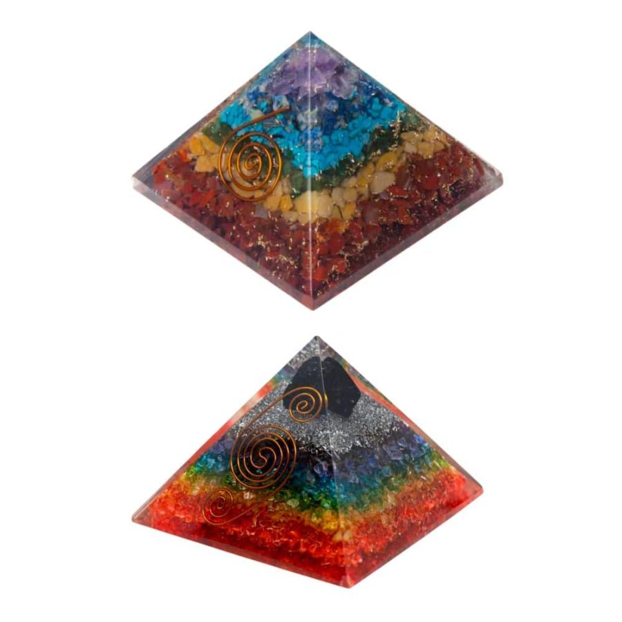 7 Chakra Orgonite Pyramid Set - Bundle