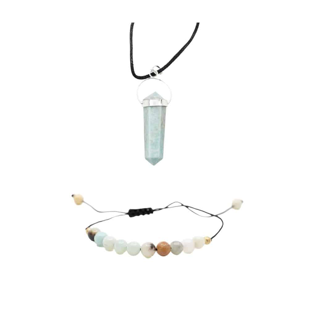 Amazonite Bracelet and Pendant Set - Bundle