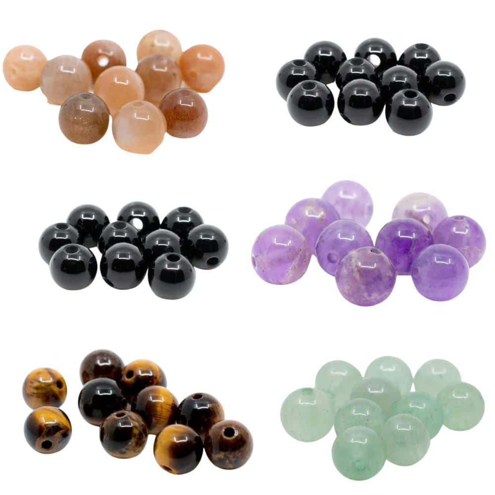 Popular Gemstone Bead Set (6 mm) - Bundle