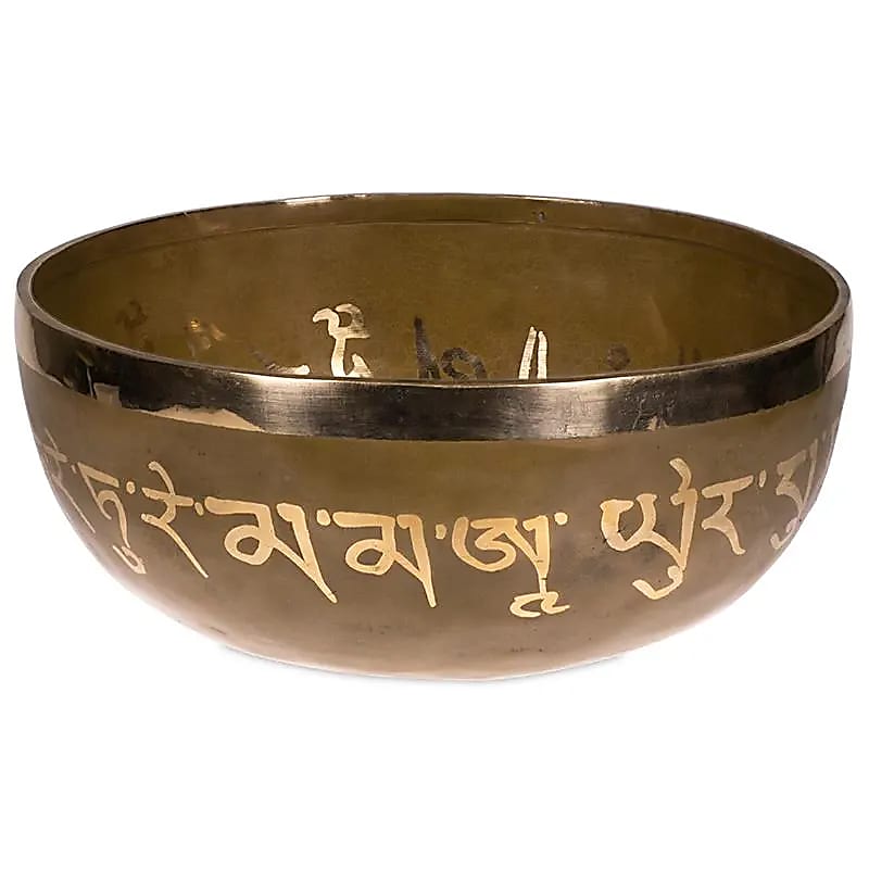 Hammered Tara Buddha Singing Bowl in Bronze 2200-2400g